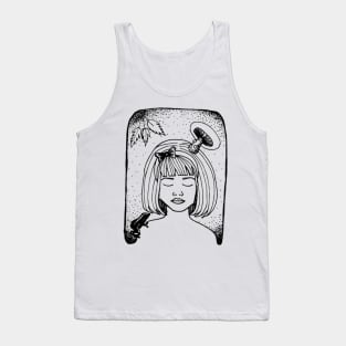 Nature Girl Illustration Tank Top